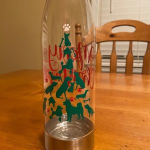 Custom Dog Lover Christmas Water Bottle Customize